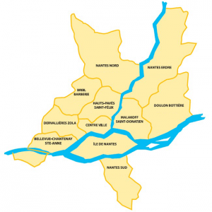 Map Of Nantes Quartiers