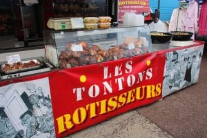 Roast Chickens at the market