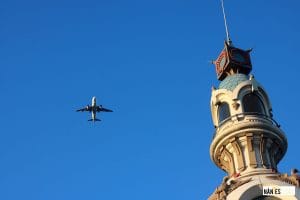 Plane Flying Over La Tour Lu