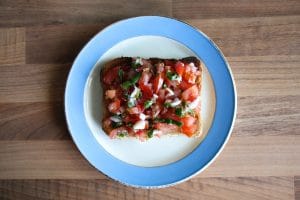 Bruschetta on Sliced Pan