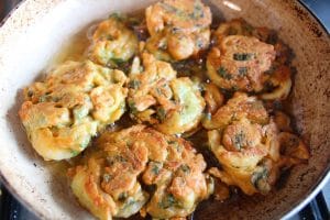 Cooked Onion Bhajis
