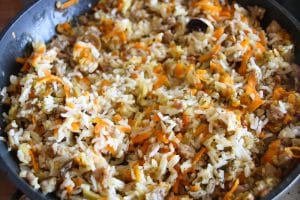 The Sausage / Rice / Carrot / Courgette Filling