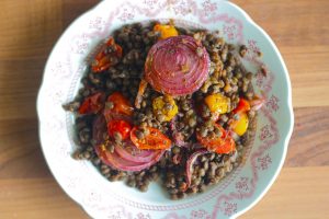Roast Tomatoes And Lentils