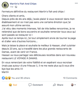 Martins Closing Notice